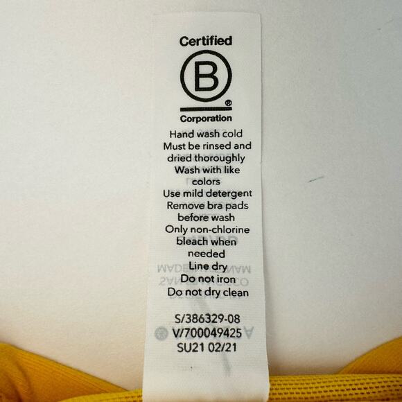 Athleta Twist Up Tankini Swim Top Underwire Yellow 34D/DD NWT - Picture 9 of 9